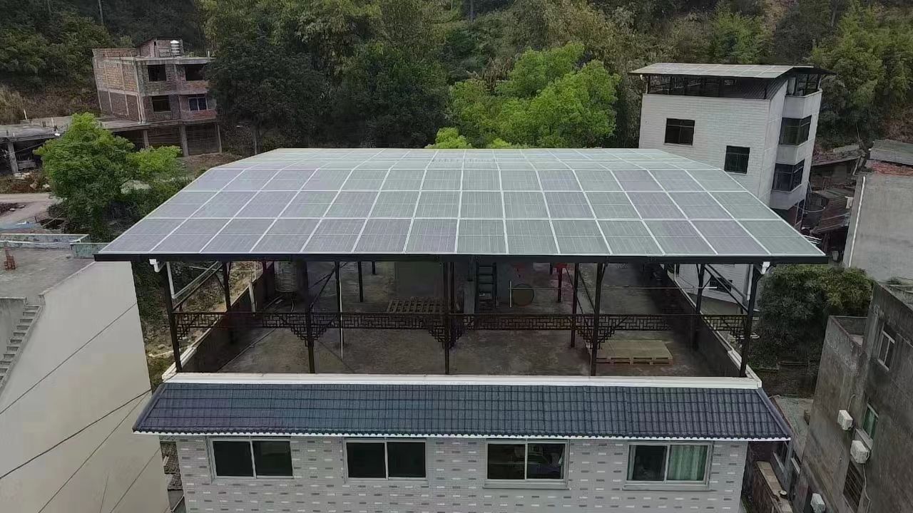 溧阳15kw+10kwh自建别墅家庭光伏储能系统